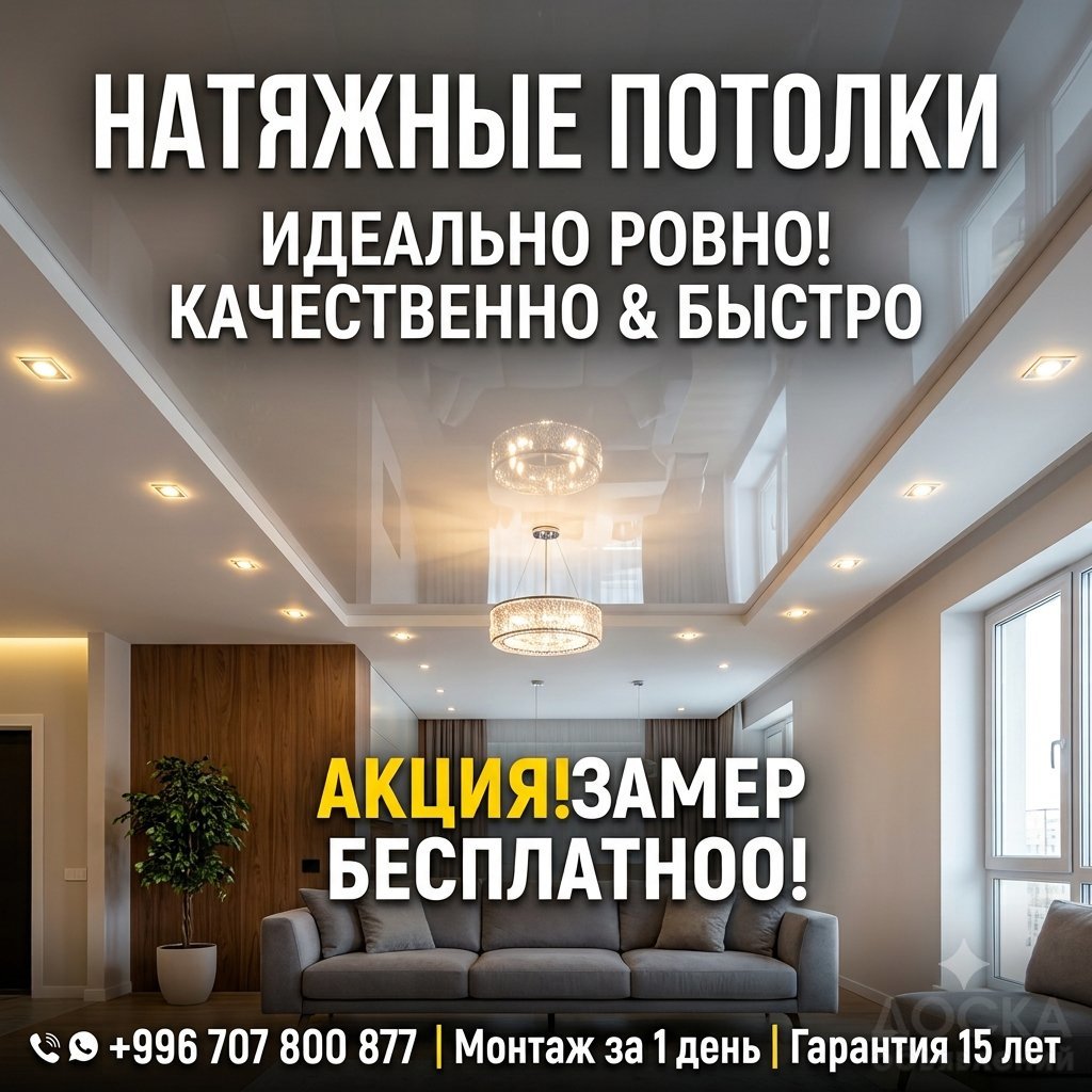 Натяжные потолки: фото 1