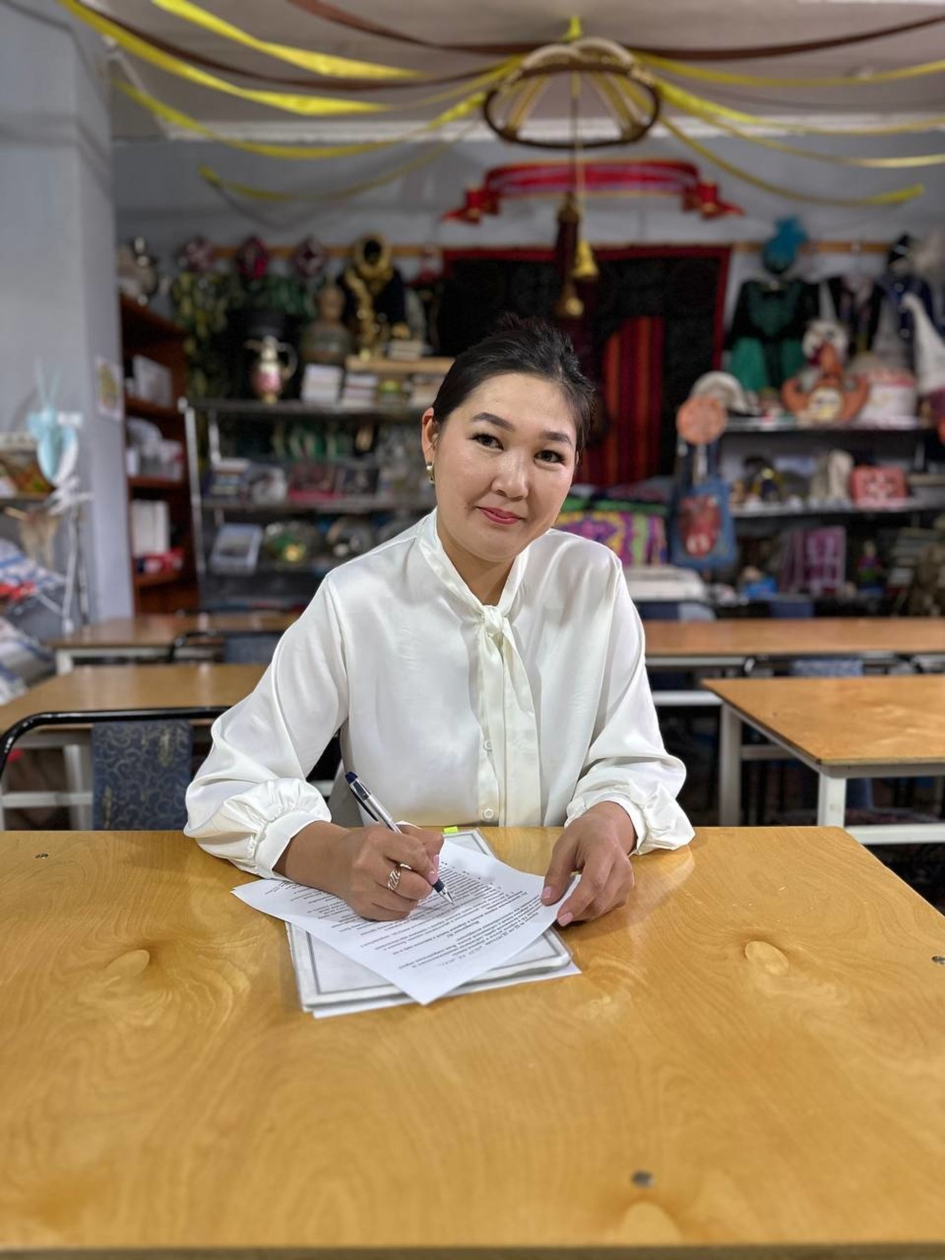 Воспитатель ясельной группы Ширин Максатбековна